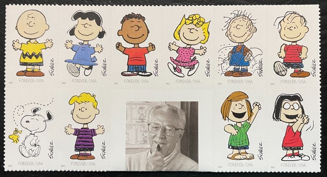 2022 Scott #5726a-j Forever CHARLES SCHULZ - PEANUTS - MNH - Block of 10 2022 Scott #5726a-j Forever CHARLES SCHULZ - PEANUTS - MNH - Block of 10
