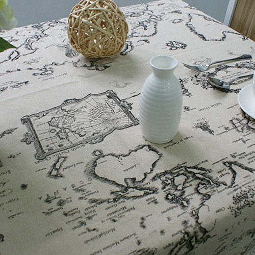 Retro Floral Tablecloth Rectangle Table Cloth Covers Tea Home Decor - Picture 118 of 143