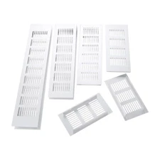 2pcs Air Vent Ventilation Grille Silver 150mm-400mm for Bathroom Kitchen Cabinet