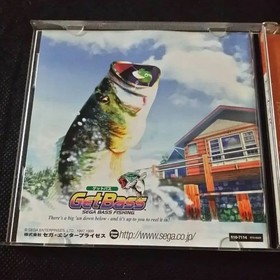 Sega Dreamcast HKT8700 Fish Rod Controller with Get Bass Japan jp
