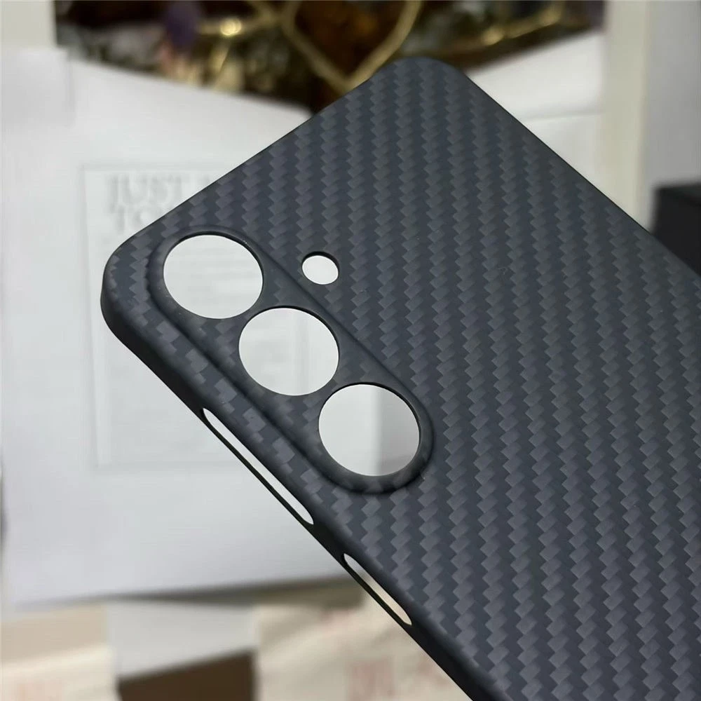 Magnetic Genuine Aramid Carbon Fiber Case For Samsung Galaxy S25 FE Armor Cover - Picture 4 of 6