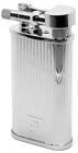 Peterson Pipe Lighter Striped Chrome Finish