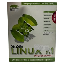 Suse Linux 7.1 Professional Edition (CD-ROM, 2001) Big Box Vintage Software