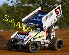 KYLE LARSON 57 FINLEY FARMS SPRINT CAR 8X10 GLOSSY PHOTO H3