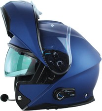ViPER RS-V191 Blinc Bluetooth Flip-Up Motorcycle Motorbike Helmet - Matt Blue