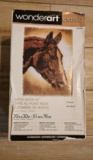 NEW Wonderart Classic LATCH HOOK KIT 426404  Horse 20"x30" Intermediate