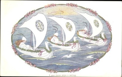 Artist Postcard Willebeek le Mair, H., Little Songs of Long Ago, I saw... - 11055642