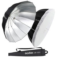 UB-105S 41.3" 105cm Silver Inner Deep Parabolic Reflective Umbrella Photograp...