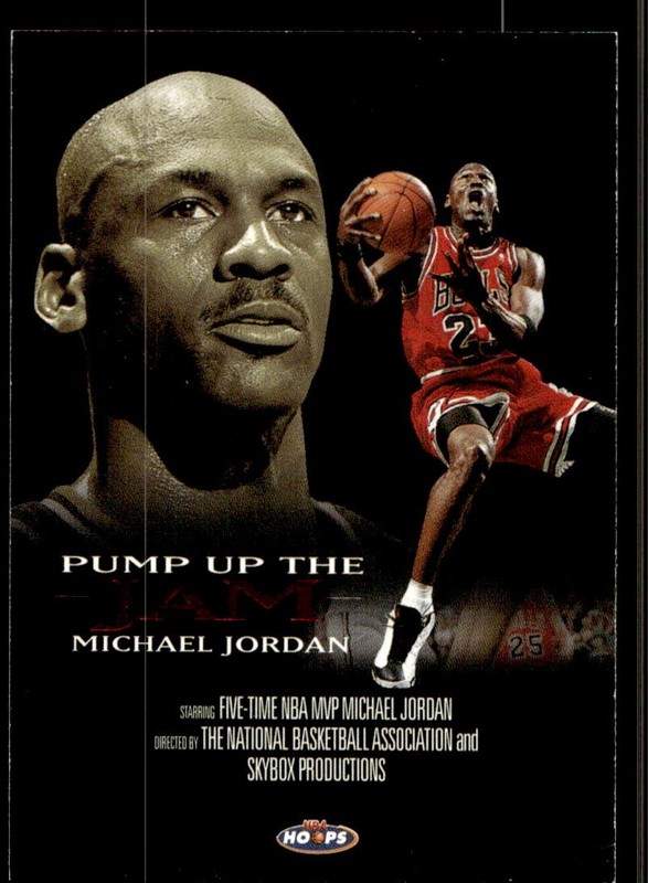 1998-99 Hoops #5 PJ Michael Jordan Chicago Bulls Pump Up the Jam MINT