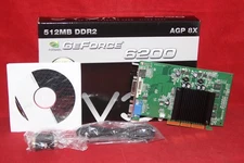EVGA Nvidia GeForce 6200, 512 MB DDR2. AGP Graphics Card (512-A8-N403-LR)