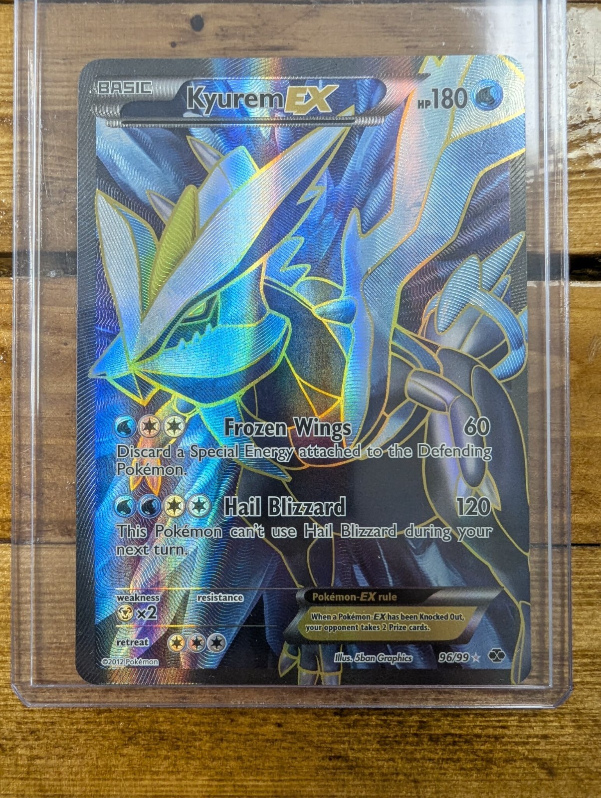 NM - Kyurem EX (96 Full Art) 96/99 Next Destinies Holo
