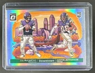 J.J. McCarthy Justin Jefferson 2024 Panini Donruss Optic #9 Downtown Duos RC SSP