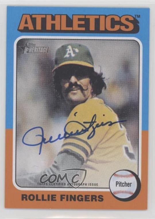 2024 Topps Heritage Real One Auto Rollie Fingers #ROA-RF Auto HOF 1lq2