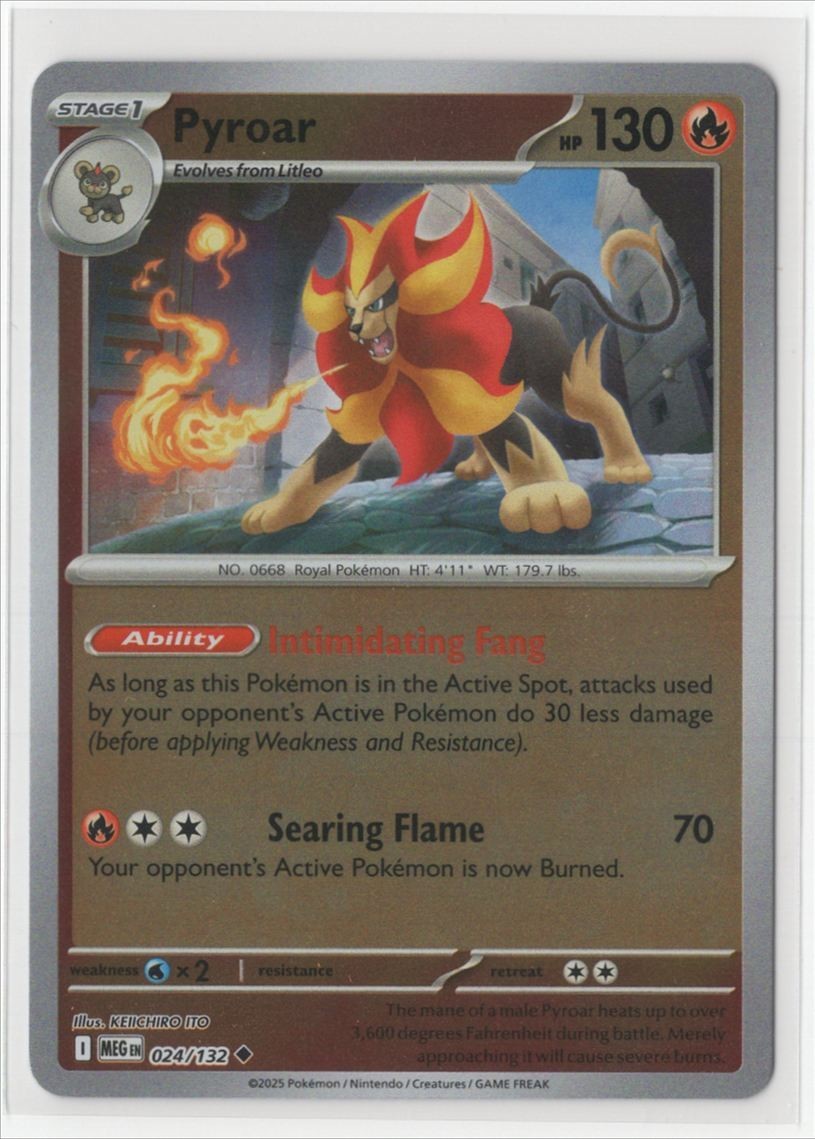 Pokemon Mega Evolution - 024/132 Pyroar Reverse Holo