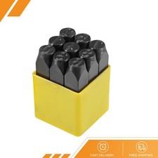 Number Metal Stamp 1/2" 12.5mm Digital 0 to 9 Numbers Punch Wood Leather Steel