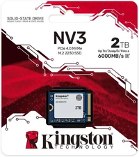Kingston 2TB NV3 M.2 2230 NVMe PCIe 4.0 x4 3D NAND Internal SSD SNV3SM3/2T0