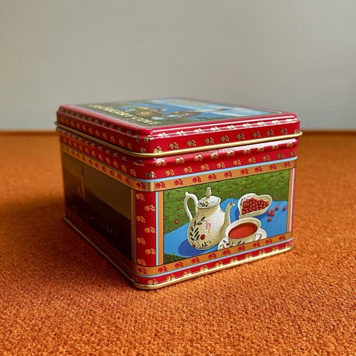 Vintage 1985 Celestial Seasonings Cranberry Cove Tee Dose Behälter 4,5”x4”x3” - Bild 6 von 12