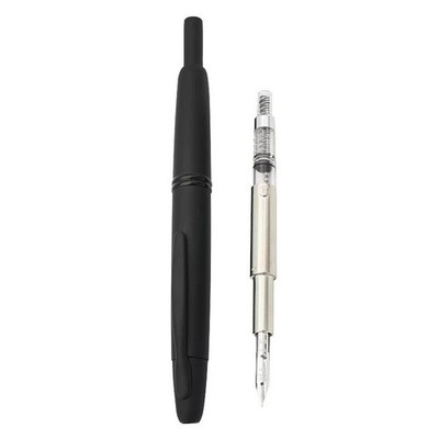 PILOT capless Black Warrior Pen, Matte Black 18K Gold Tip