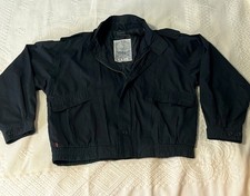 Vintage Black Men's Levi's Windbreaker/ Jacket With Epaulets