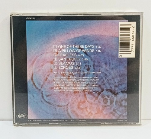 Pink Floyd Meddle CD Brandneu Selten Sammelalbum Kostenloser Versand - Bild 2 von 5