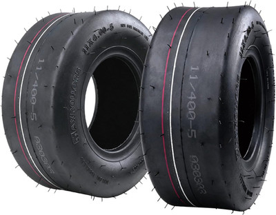 MAXROLLORS (2 Pack) 11x4.00-5 Lawn Mowe Tires, Tubeless Zero Turn Mower Tires, R