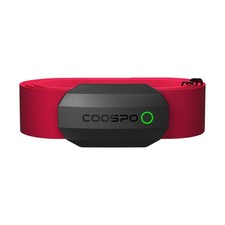 COOSPO Heart Rate Monitor Chest Strap,Bluetooth ANT+ HRM for Black-RD