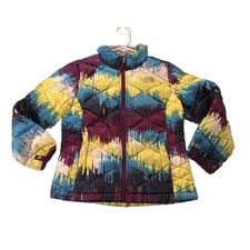 THE NORTH FACE Multi-Colored Girls Puffer Jacket- Snowboard 550 Down Sz 18