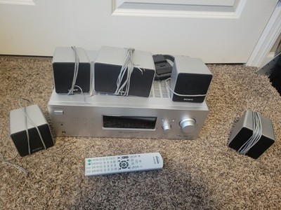 Sony STR-K790 Silver 5.1 Home Surround Sound Receiver Bundle w/ (5) Speaker Set!