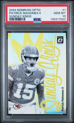 2024 PANINI DONRUSS OPTIC SUNDAY KINGS #1 PATRICK MAHOMES II PSA 10
