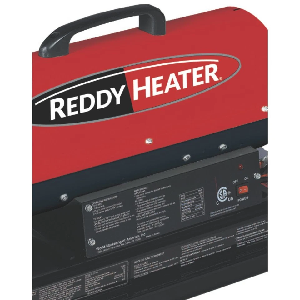 Calentador de aire forzado de queroseno Reddy RFA50 50.000 BTU, uso en interiores/exteriores Foto 4 de 4