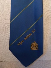 Vintage WIGAN ATHLETIC FC Neck Tie.  Excellent condition. 100% Polyester 