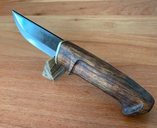 Jagdmesser Einzelstück handgefertigt 80CRV2 Outdoor Bushcraft Lederscheide