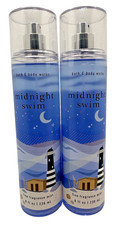 Bath  Body Works Midnight Swim Fine Fragrance Mist 8 Oz x2