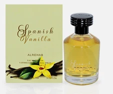 Spanish Vanilla By Al Rehab Eau de Parfum  Spray for Unisex 3.4 oz 100ml