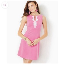NEW Lilly Pulitzer Trini Viscose Shift Dress Confetti Pink NWT Size 00 Stretch