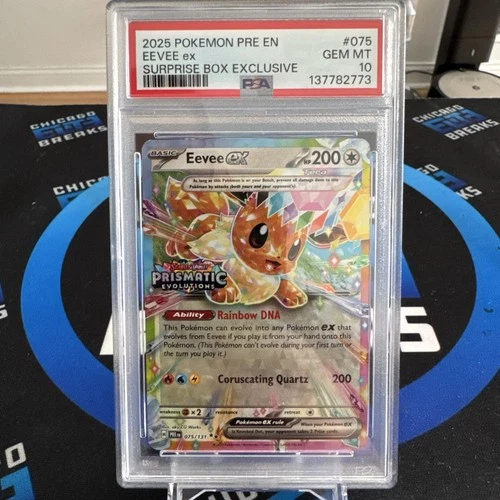 2025 Pokémon Eevee Ex Surprise Box Exclusive PSA 10