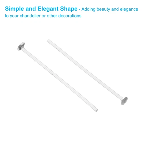 Pack of 500 1.18x0.12 Aluminum Chandelier Connector Pins Silver - - Picture 4 of 5