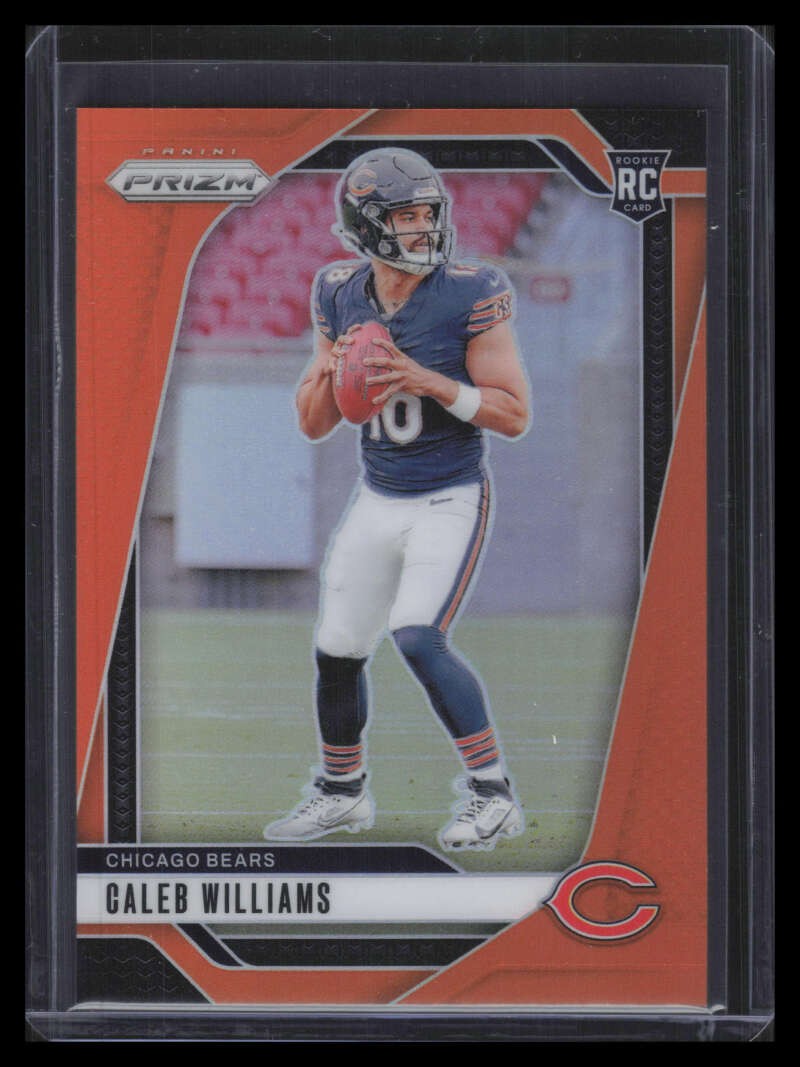 2024 Panini Prizm Prizms Orange Refractor 301 Caleb Williams Rookie 157/249