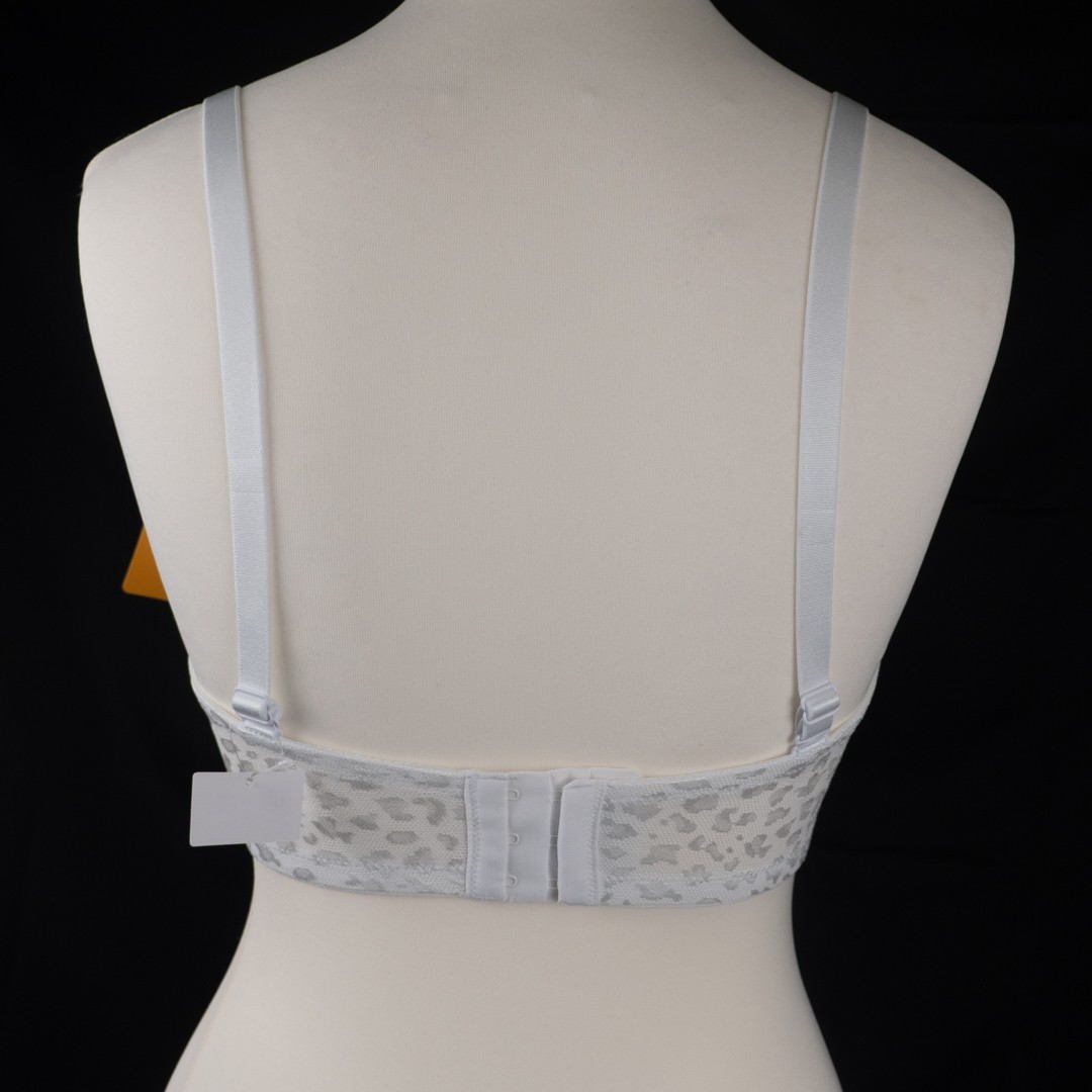 Wings Love White Leopard Print Padded Underwired 34DDD Bra New With Tags image 5