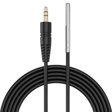 Temperature Sensor Probe NTC 10K/3435, Waterproof 304 Stainless Steel Probe, ...