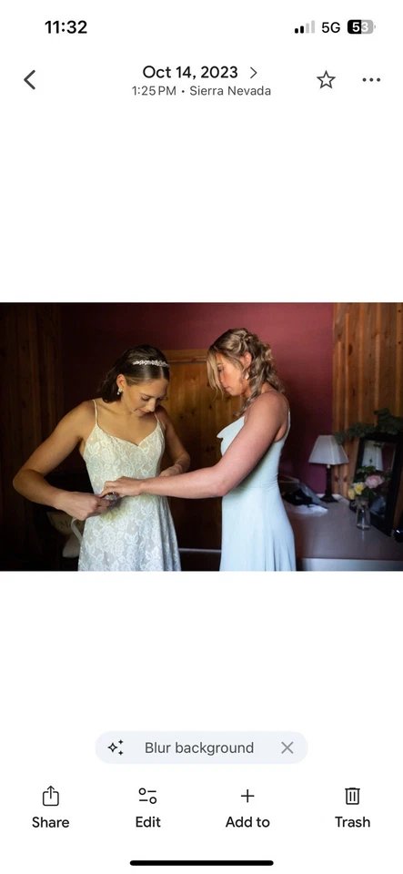 Свадебная серебряная блестящая обручальная лента David's - Изображение 4 из 4