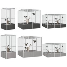 Vogelvoliere Vogelkäfig Vogelhaus XL Groß Metall Tierkäfig Vogel Papagei Käfig