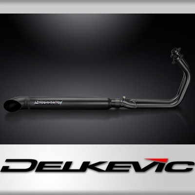Kawasaki Vulcan S (2022-2026) Delkevic Black Full Exhaust 21 Inch Turn Out