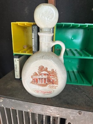 Vintage Old Fitzgerald Thomas Jefferson Monticello 1849 Whiskey Decanter