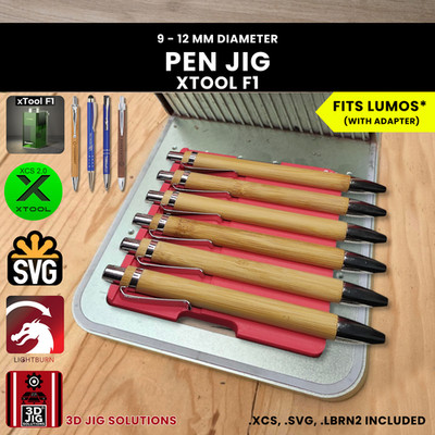 xTool F1 Pen Jig | Universal Laser Engraving Template for Laserable Pens