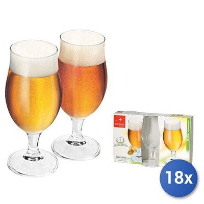 18x Executive Bormioli Rocco Biergläser Transparent 0,3Cl aus Glas