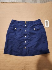 Vineyard Vines Skirt Women's Size Large Navy Blue Sailor Skirt Buttons