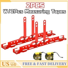 2 PCS Wheel Toe Alignment Tool Plate Automotive Wheel Alignment Tool - Red NEW