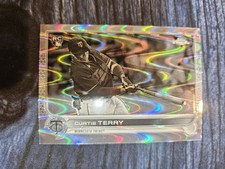 2022 Topps Chrome Sonic - Curtis Terry #68 Black & White RayWave Refractor (RC)