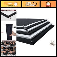 Black EVA Foam Sheet 4mm Thick 14x39" Crafting Material for Cosplay, DIY Project